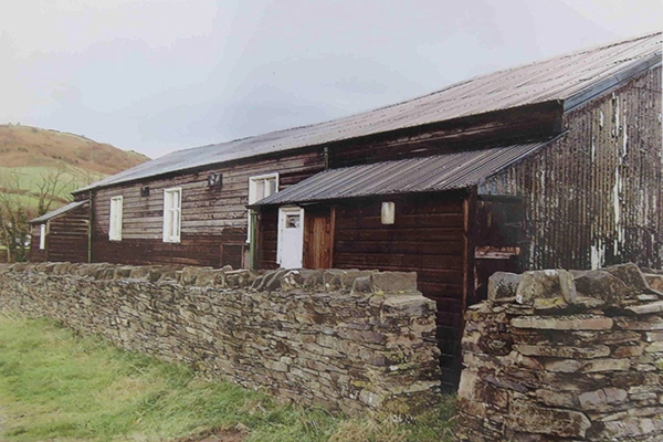 Exterior of the Community Hall Grizebeck in 2010 before the rebuild