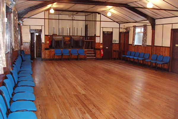 Interior of The Community Hall Grizebeck in 2010 before the rebuild